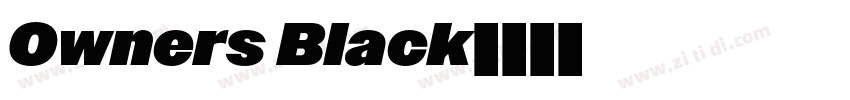 Owners Black字体转换